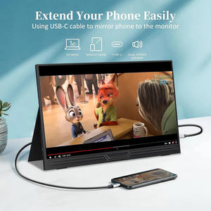 จอมอนิเตอร์แบบพกพาหน้าจอขนาดใหญ่18.5นิ้วตัวขยายหน้าจอสำหรับแล็ปท็อป1080P 60Hz แบบคู่สำหรับแล็ปท็อป - Product Image 5