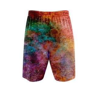 Short de mode décontracté, coupe mi-ample, avec cordon de serrage, motif imprimé et logo personnalisé, écologique, vente chaude directe usine - Product Image 2