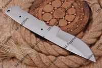 Couteau de chasse et de camping OEM à lame fixe en acier au carbone poli industriel fait main, à pointe tombante et bord biseauté, non réglable
