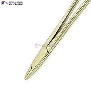 DERF 4 3/4 pouces de long, instruments dentaires vétérinaires, porte-aiguille chirurgical en acier inoxydable, MOL, base de sécurité pour la suture manuelle - Product Image 5