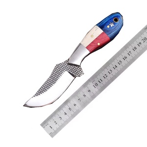 Cuchillo de hoja fija personalizable para camping en la naturaleza con funda y mango de hueso, para supervivencia al aire libre, caza y estilo vaquero, compatible con OEM, lote. - Product Image 6