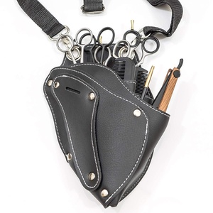 Super Fiber Leather Material Durable Waist Shoulder Belt Scissor Holster High Quality Salon Barber New Care <b>Tool</b> Scisser Holster - Product Image 2
