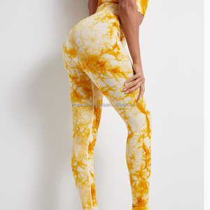 Pantalon de yoga personnalisé imprimé de grande taille pantalon moulant de push-up professionnel pour femmes, leggings de yoga pour la gym et le sport - Product Image 4