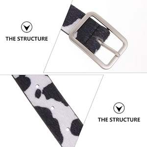Cinturones de Cuero Genuino con Hebilla de Aleación, Accesorios Personalizados, Cinturones de Cuero Vacuno de Diseño Vintage de Lujo para Hombres y Mujeres - Product Image 4