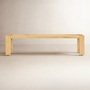 Modern Solid Oak <b>Wooden</b> Patio <b>Benches</b> Minimalist Long Dining Stool Nordic Entryway Hallway Bed End Seating Furniture Home Decor - Product Image 4