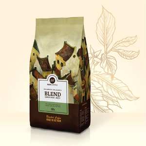 HANCOFFEE Vietnam Standard Blend Arabica Robusta, café en grains torréfiés, 500g par sac, torréfaction moyenne personnalisée, doux et aromatique - Product Image 1