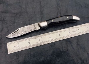 Cuchillo de Caza Plegable Táctico de Supervivencia de Damasco con Funda, Opción de Selección, Disponible para Venta al por Mayor - Product Image 5