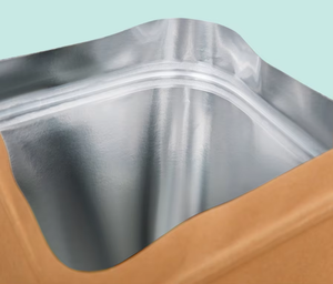 Sacs d'emballage en papier kraft brun de qualité alimentaire à trois côtés scellés, refermables, avec intérieur en aluminium - Product Image 6