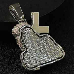 Religious Jesus Piece Pendant Round Cut Moissanite Diamond Unisex 925 Sterling <b>Silver</b> Fine Jewelry Pendant <b>Charm</b> Gift - Product Image 3