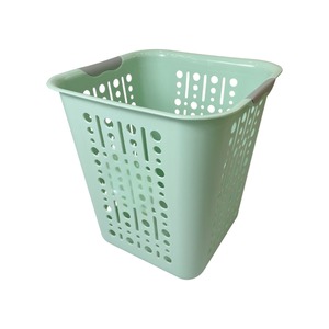 Cesto de Ropa Sucia de Plástico de Gran Capacidad con Tapa Tejida, Contenedor de Almacenamiento Portátil para Lavandería - Product Image 5