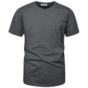 T-shirts de haute qualité à prix de gros, confortables, respirants, 100% coton, couleur unie, t-shirts pour hommes sur mesure - Product Image 3