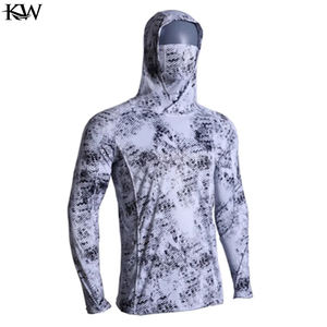 Vestes de pêche à la basse à manches longues pour hommes, impression par sublimation personnalisée, camouflage, UPF 50, antibactériennes, respirantes, anti-humidité - Product Image 2