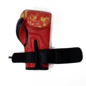 ถุงมือฝึกซ้อมมวย MMA คิกบ็อกซิ่ง ซานด้า หนังสีดำแดง กันน้ำ แบบคู่ พร้อมสายรัด - Product Image 3