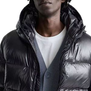 Veste matelassée légère pour homme avec col montant, fermeture éclair avant, rembourrage isolant, chaude, décontractée, pour les voyages en plein air, hiver, doudoune - Product Image 2