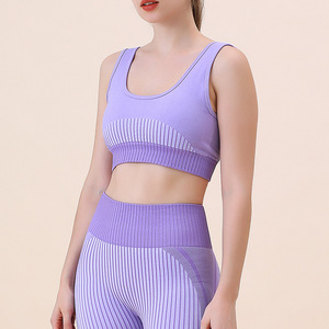 ชุดโยคะออกกำลังกาย 2 ชิ้น สำหรับเด็กผู้หญิง แบบขายส่ง เป็นมิตรกับสิ่งแวดล้อม ยกกระชับสะโพก ลายเรียบ สำหรับผู้ใหญ่ - Product Image 2