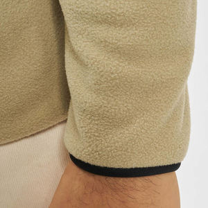 Hot Selling Stand Collar Winter Wear Men's Hoodies Customize Polar Fleece 400GSM Long Sleeve Breathable Half Zipper Sweatshirts - Product Image 5