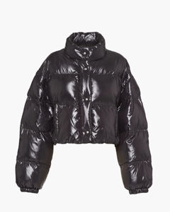 Doudoune matelassée pour femme à maintien élevé, avec cordon de serrage élastique, doublure confortable et imprimé matelassé - Product Image 3