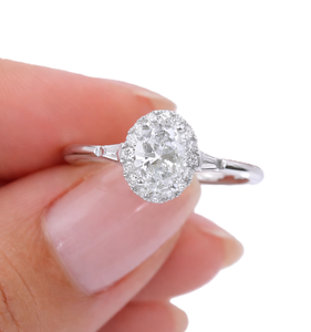 Bague de fiançailles, bague de mariage, bague romantique, bague d'anniversaire en or massif 14K 18K avec diamant cultivé en laboratoire certifié IGI - Product Image 5