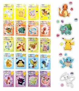Autocollants holographiques Pokémon Pang Aurora Olympus F10, 60 pièces/feuille, papeterie pour enfants, décoration brillante, dessin animé, bricolage, artisanat - Product Image 2