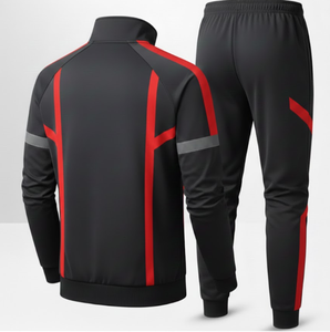 <b>Men's</b> Modern Sportswear Tracksuit Set Durable Athletic <b>Jacket</b> with Matching Jogger Track Pants for Training Running Fitness - Product Image 2