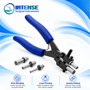 Alicates profesionales de acero inoxidable para doblar alambre y hacer joyas al por mayor, con pines intercambiables, herramienta para formar bucles para manualidades - Product Image 6