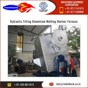 Fourneau de fusion de métaux industriels à huile, marque Indotherm avancée, certifié ISO9001, capacité de 3 tonnes, pour la fusion de la ferraille d'aluminium - Product Image 5