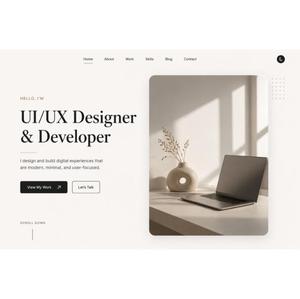 Expert portfolio website design and <b>development</b> services create clean minimal and high converting personal websites - Product Image 1