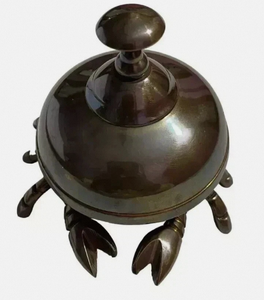 Figura de Cangrejo de Bronce, Campana de Escritorio, Temática Animal, Arte Fundido, Coleccionable - Product Image 4