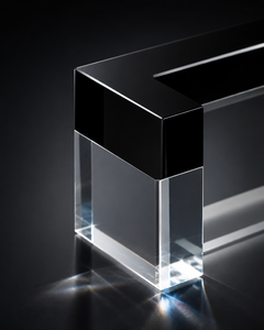 Modern Custom Acrylic Picture <b>Stand</b> for Eco-friendly Square Design Black Polished Clear Solid Infix for Stunning - Product Image 3