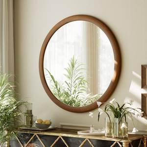 Rustic <b>Wooden</b> <b>Mirror</b> Frame Handmade Solid Wood Decorative Wall <b>Mirror</b> Border for Bedroom Living Room Bathroom and Entryway - Product Image 5