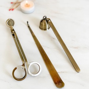 Contemporary Gold Tone <b>Candle</b> Wick Trimmer Stylish <b>Candle</b> Care Tool With Sharp Precision Blade For Even Wick Cutting Long Handle - Product Image 4