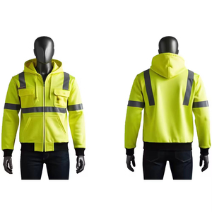 Chaqueta de Trabajo de Seguridad Impermeable de Alta Visibilidad para Hombre, Abrigo Protector Reflectante para Uso Industrial - Product Image 1