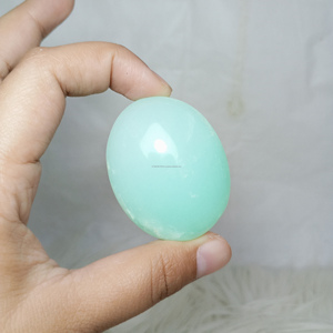 Vente en gros pierre de palmier chrysoprase naturelle d'Indonésie de haute qualité pierres précieuses artisanat cristal de guérison taille 45x35x15mm - Product Image 3