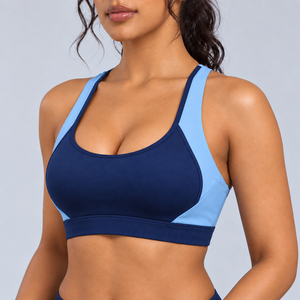 Sujetador deportivo sexy al por mayor, diseño y color personalizados, tops de gimnasio lisos, sujetador deportivo de alto impacto para mujer, sujetador de yoga para mujer - Product Image 2
