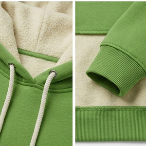 Sweat à capuche pour homme à manches longues, respirant, surdimensionné, confortable, de marque privée, de haute qualité, couleur unie, personnalisable - Product Image 2