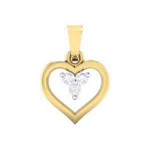 Pendentif Cœur en Diamant de Laboratoire Argenté, Grappe Florale, Bijoux Fins, Conception Personnalisée, Cadeaux de Luxe, Charme Amour Élégant - Product Image 3
