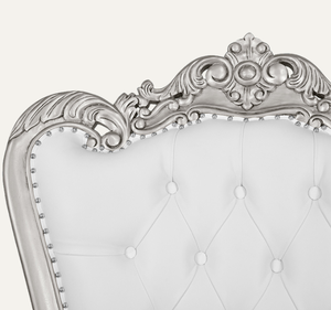 เก้าอี้บัลลังก์ไม้มะฮอกกานีสีขาวสไตล์ราชวงศ์ ทนทาน ทำด้วยมือ หรูหรา เหมาะสำหรับโรงแรม อพาร์ทเมนท์ และห้องนั่งเล่น - Product Image 6