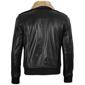 Veste en cuir d'hiver élégante pour homme, best-seller, avec fermeture éclair, finition délavée, couleurs personnalisées disponibles au meilleur prix - Product Image 4