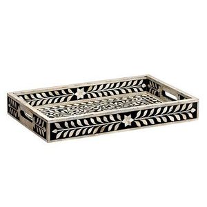 Premium Bone Inlay Serving Tray Handmade Decorative <b>Platter</b> For Hospitality Events And Home Entertaining - Product Image 4