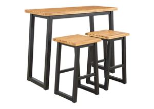 Rubberwood Modern Farmhouse <b>Iron</b> <b>Table</b> with Rubberwood and Metal Frame for Outdoor Use in Entry Apartment Areas From Vietnam - Product Image 4