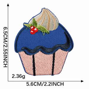 Cupcake Embroidered <b>Iron</b> On Patch - Product Image 2