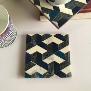 Handmade Modern Luxury Eco Friendly Durable Resin Inlay Coasters Resin Base Customizable Colors Logo for Coffee Tables Dining - Product Image 5