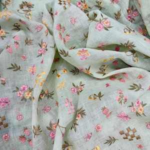 Tela de Chifón Bordada Malty Dobby, 100% Poliéster, Transpirable, Ecológica, para Bodas, Color Personalizado, Suministro Textil, Exportaciones - Product Image 3