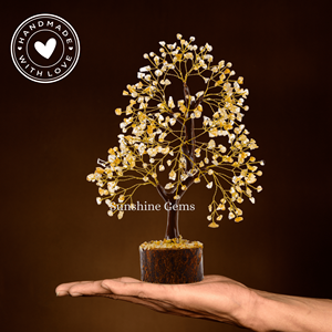 Árbol de la Vida de Cristal de Citrino Natural al por Mayor con Alambre Dorado para Decoración del Hogar y Oficina, Sanación y Amor - Product Image 5