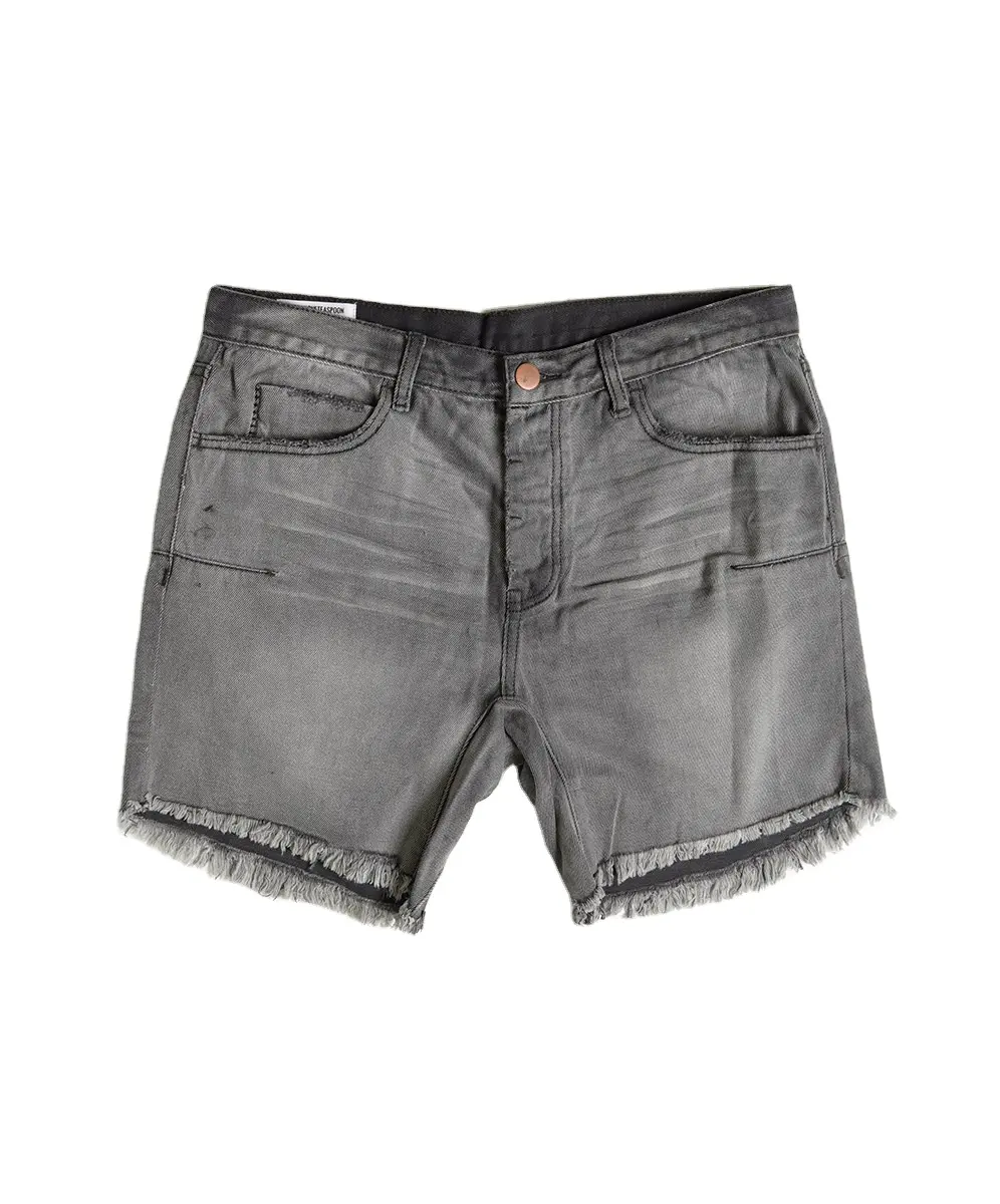 Erkek kot şort sıkıntılı yaz slim fit moda yırtık rahat kısa kot pantolon erkekler için artı boyutu şort