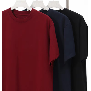 High Quality Wholesale 100% Cotton <b>Tshirts</b> for Men T Shirts <b>Plain</b> Custom Printing Oversized White Blank T-Shirt - Product Image 2
