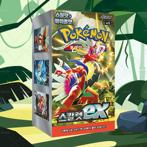 Caja de Sobres de Cartas Coleccionables Pokémon Scarlet ex, Versión Coreana, Cartas Coleccionables de Anime, Colección Popular de Cartas Pokémon - Product Image 1