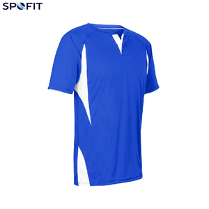Camiseta Deportiva de Fútbol Roja para Hombre, Manga Corta, Cuello en V, Poliéster que Absorbe la Humedad, Corte Regular para Adultos - Product Image 3