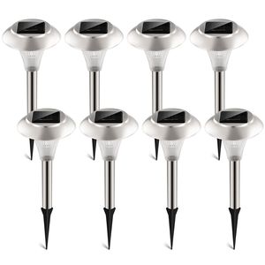 Set di 8 Luci Solari da Giardino IP44 Impermeabili, Lampade Paesaggistiche Cambia Colore per Illuminazione Sentieri - Product Image 2