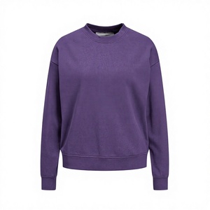 Winter Casual Sweat Shirts <b>Long</b> <b>Sleeves</b> and Crew Neck Style for Women High Quality Soft Cotton Fleece Fabric Sweat Shirts Women - Product Image 1